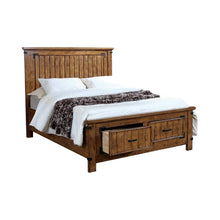 Load image into Gallery viewer, Brenner California King Panel Bed Rustic Honey
