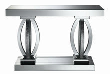 Load image into Gallery viewer, Amalia Rectangular Sofa Table with Shelf Clear Mirror

