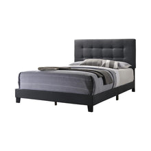 Load image into Gallery viewer, Mapes Tufted Upholstered Queen Bed Charcoal
