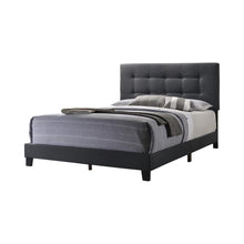 Load image into Gallery viewer, Mapes Upholstered Tufted Full Bed Charcoal
