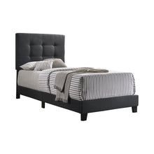 Load image into Gallery viewer, Mapes Tufted Upholstered Twin Bed Charcoal
