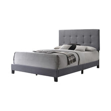 Load image into Gallery viewer, Mapes Tufted Upholstered Eastern King Bed Grey
