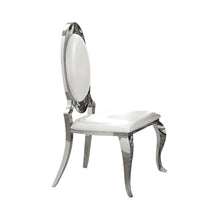 Load image into Gallery viewer, Anchorage Oval Back Side Chairs Cream and Chrome (Set of 2)

