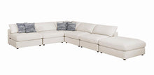 Load image into Gallery viewer, Serene Upholstered Rectangular Ottoman Beige
