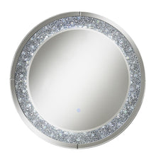 Load image into Gallery viewer, Lixue Round Wall Mirror with LED Lighting Silver
