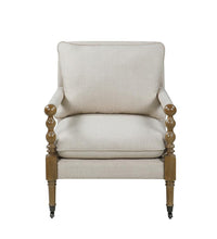 Load image into Gallery viewer, Dempsy Upholstered Accent Chair with Casters Beige
