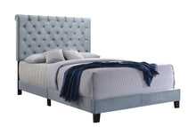 Load image into Gallery viewer, Warner Queen Upholstered Bed Slate Blue
