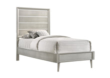 Load image into Gallery viewer, Ramon Twin Panel Bed Metallic Sterling
