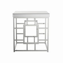 Load image into Gallery viewer, Dafina Geometric Frame Square End Table Chrome

