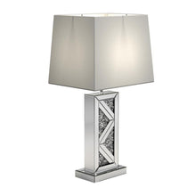Load image into Gallery viewer, Carmen Geometric Base Table Lamp Silver
