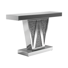 Load image into Gallery viewer, Crocus Rectangular Console Table Silver
