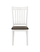 Load image into Gallery viewer, Kingman Slat Back Dining Chairs Espresso and White (Set of 2)
