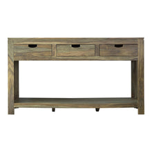Load image into Gallery viewer, Esther 3-drawer Storage Console Table Natural Sheesham
