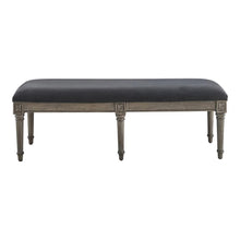 Load image into Gallery viewer, Alderwood Upholstered Bench French Grey
