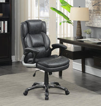 Load image into Gallery viewer, Nerris Adjustable Height Office Chair with Padded Arm Grey and Black
