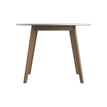 Load image into Gallery viewer, Breckenridge Round Dining Table Matte White and Natural Oak

