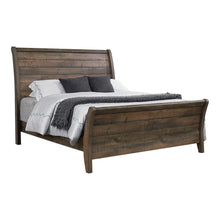 Load image into Gallery viewer, Frederick Queen Sleigh Panel Bed Weathered Oak
