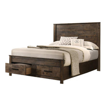Load image into Gallery viewer, Woodmont Queen Storage Bed Rustic Golden Brown
