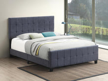 Load image into Gallery viewer, Fairfield Queen Upholstered Panel Bed Dark Grey
