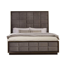 Load image into Gallery viewer, Durango California King Upholstered Bed Smoked Peppercorn and Grey

