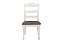 Load image into Gallery viewer, Madelyn Ladder Back Side Chairs Dark Cocoa and Coastal White (Set of 2)
