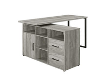 Load image into Gallery viewer, Hertford L-shape Office Desk with Storage Grey Driftwood
