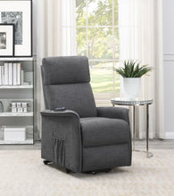 Load image into Gallery viewer, Herrera Power Lift Recliner with Wired Remote Charcoal
