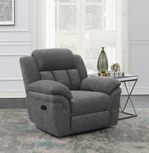 Load image into Gallery viewer, Bahrain Upholstered Glider Recliner Charcoal
