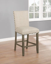 Load image into Gallery viewer, Ralland Upholstered Counter Height Stools with Nailhead Trim Beige (Set of 2)
