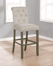 Load image into Gallery viewer, Balboa Tufted Back Bar Stools Beige and Rustic Brown (Set of 2)

