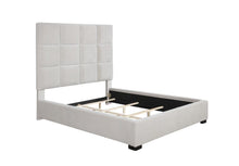 Load image into Gallery viewer, Panes Eastern King Tufted Upholstered Panel Bed Beige
