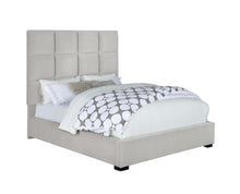 Load image into Gallery viewer, Panes Eastern King Tufted Upholstered Panel Bed Beige
