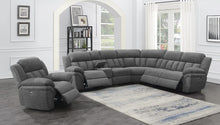 Load image into Gallery viewer, Bahrain 6-piece Upholstered Power Sectional Charcoal
