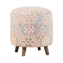 Load image into Gallery viewer, Naomi Pattern Round Accent Stool Multi-color
