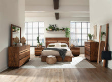 Load image into Gallery viewer, Winslow Queen Bed Smokey Walnut and Coffee Bean
