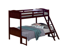 Load image into Gallery viewer, Arlo Twin Over Full Bunk Bed with Ladder Espresso
