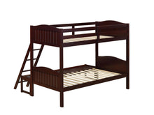 Load image into Gallery viewer, Arlo Twin Over Full Bunk Bed with Ladder Espresso
