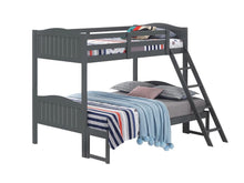 Load image into Gallery viewer, Arlo Twin Over Full Bunk Bed with Ladder Grey
