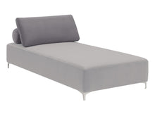 Load image into Gallery viewer, Giovanni Upholstered Accent Chaise with Removable Pillow Grey
