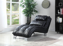 Load image into Gallery viewer, Dilleston Upholstered Chaise Black
