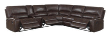 Load image into Gallery viewer, Brunson 3-piece Upholstered Motion Sectional Brown
