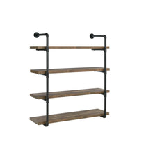Load image into Gallery viewer, Elmcrest 40-inch Wall Shelf Black and Grey Driftwood
