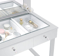 Load image into Gallery viewer, Umbridge 3-drawer Vanity with Lighting Chrome and White
