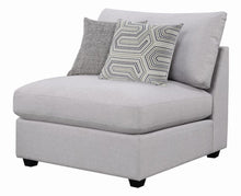 Load image into Gallery viewer, Cambria Upholstered Armless Chair Grey
