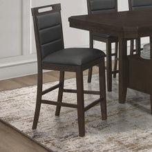 Load image into Gallery viewer, Prentiss Upholstered Counter Height Chair (Set of 2) Black and Cappuccino
