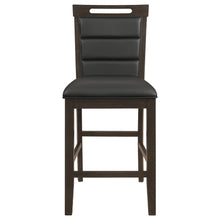 Load image into Gallery viewer, Prentiss Upholstered Counter Height Chair (Set of 2) Black and Cappuccino
