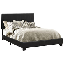 Load image into Gallery viewer, Dorian Upholstered California King, E.King, &amp; Queen Bed Black, Brown, &amp; Grey image
