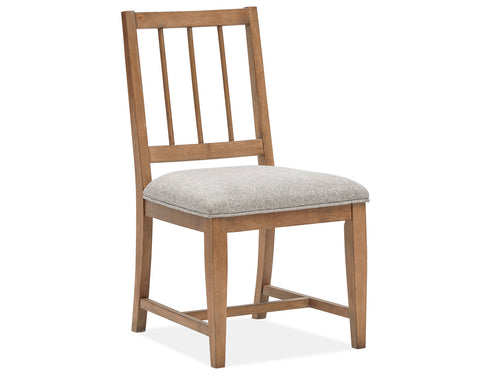 Lindon Dining Side Chair W/Grey Upholstered Seat (2/Ctn) image