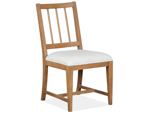 Lindon Dining Side Chair W/White Upholstered Seat (2/Ctn) image