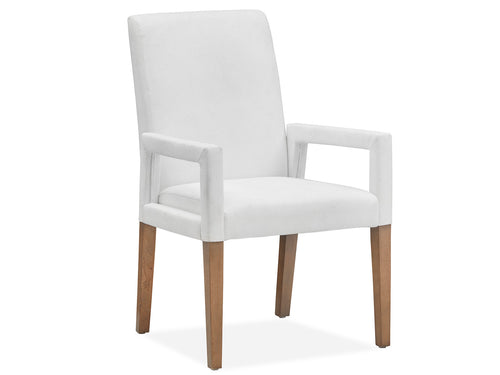 Lindon Dining Arm Chair W/White Uph Seat & Back (2/Ctn) image